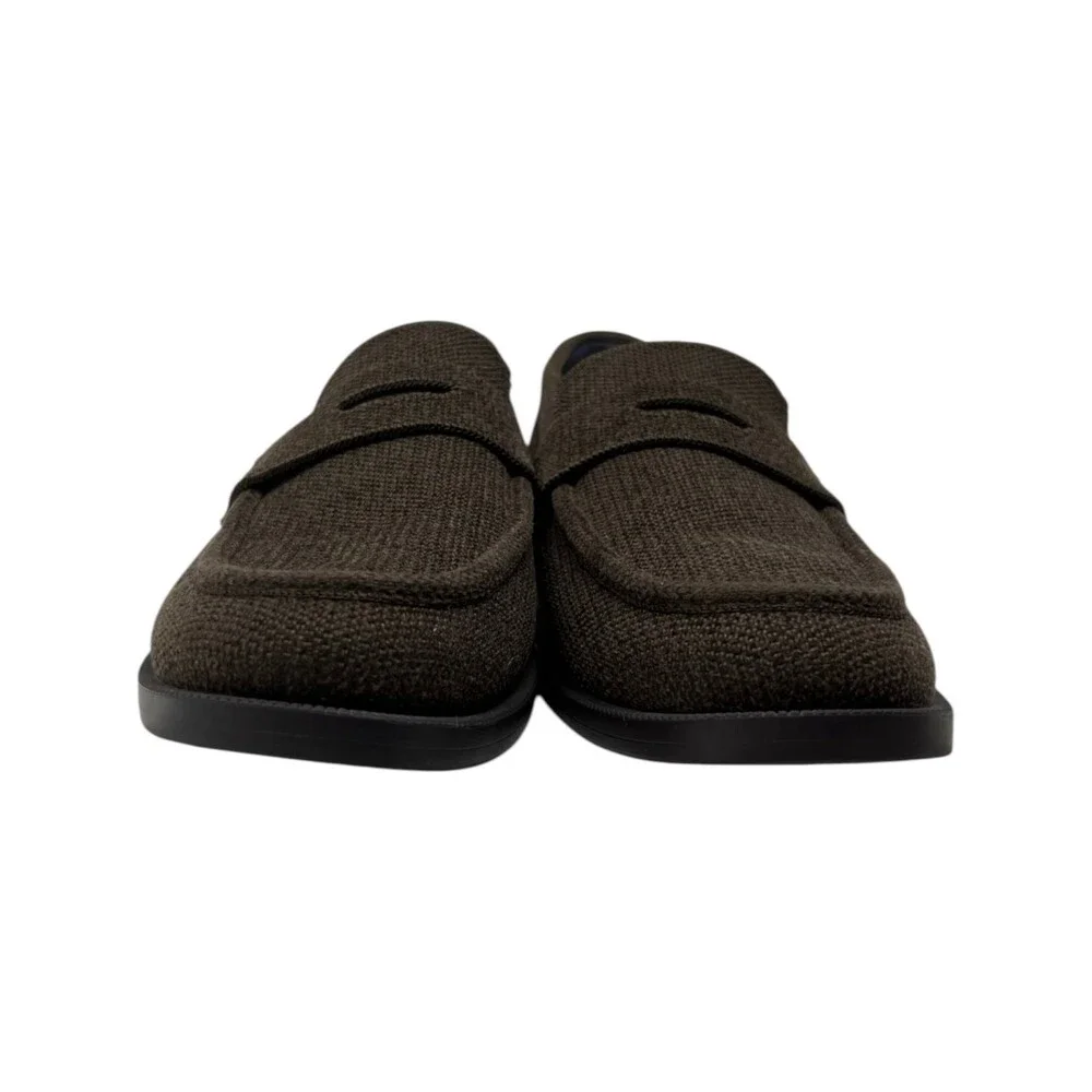 Rothy's Loafer Mens Size 8 Dark Brown Solid Knit Slip On Casual Driving Shoes